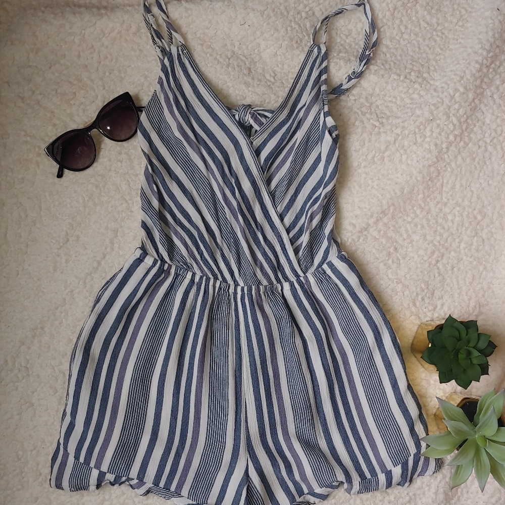 Striped romper